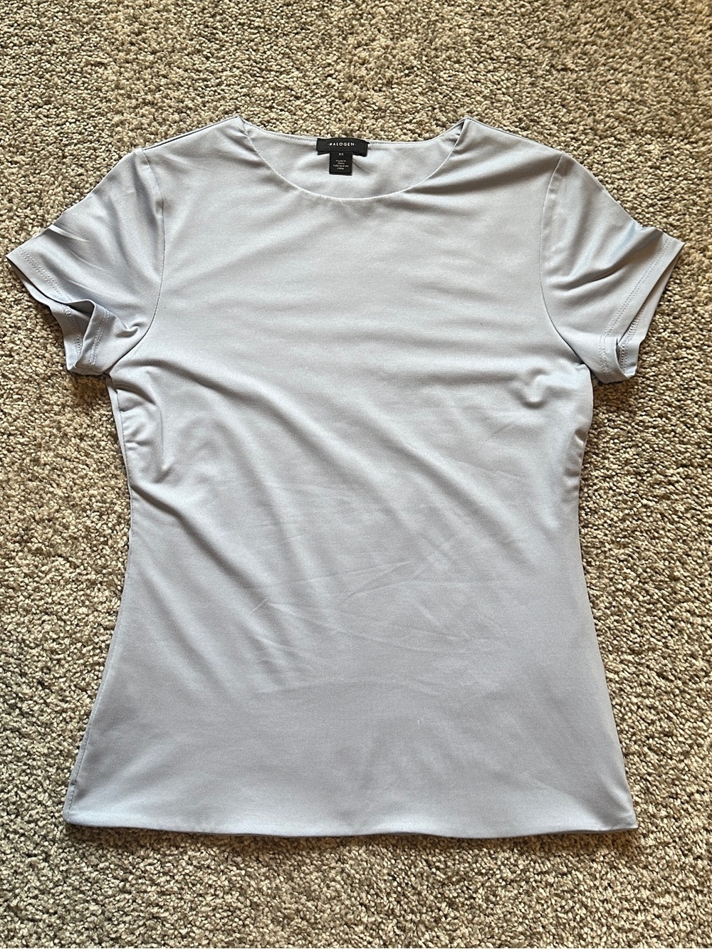 Nordstrom Halogen Light Blue Short Sleeve Top